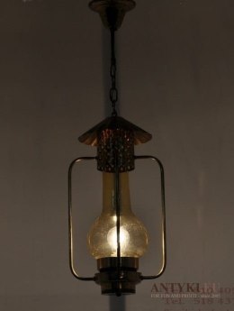 ZYRANDOL Z LAT 1940 LAMPA SUFITOWA Z KLOSZEM