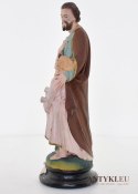 Gipsowa figurka świętego antyk z lat 1900 z francuskiego kocioła