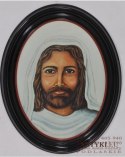 Jezus Chrystus owalny obraz na ścianę