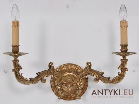 2 Pałacowe kinkiety Ludwik XV potężne lampy na ściane giganty XXL
