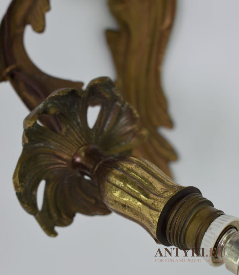 2 kinkiety barok rokoko antyczne lampy ścienne lampki do zamku pałacu