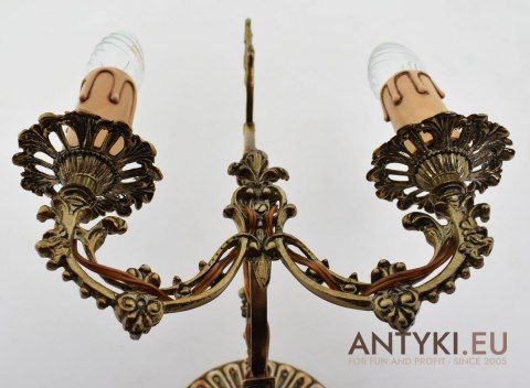 2 nietypowe kinkiety dworskie lampy ścienne do zamku gospody unikatowe oświetlenie