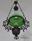 Antyk - stara secesyjna lampa z Francji. Art Nouveau Jugendstil Secesja.