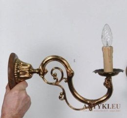 Antyk złote kinkiety lampki lampy secesyjne wzory