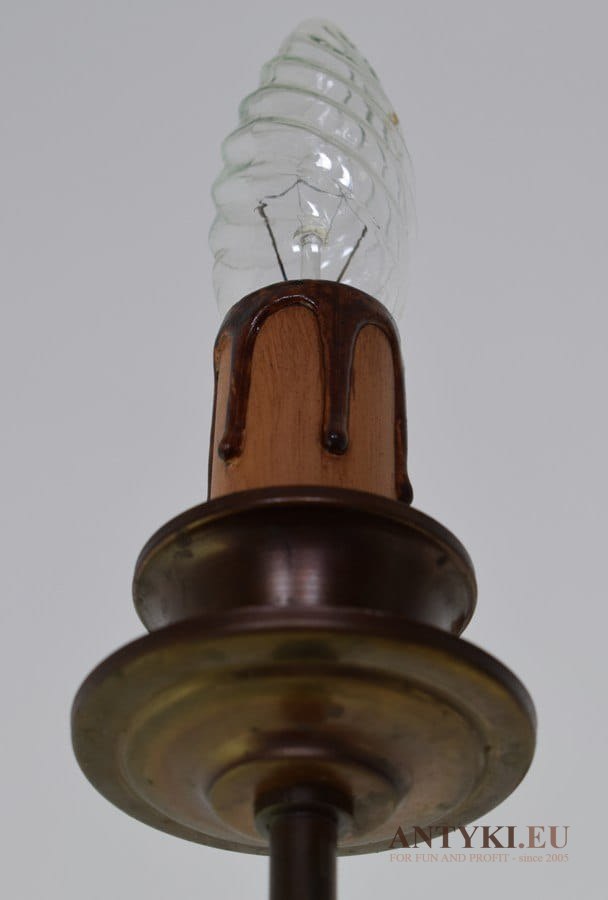 Antyk starodawny żyrandol klasyczny pająk do salonu lampa wisząca rustykalna