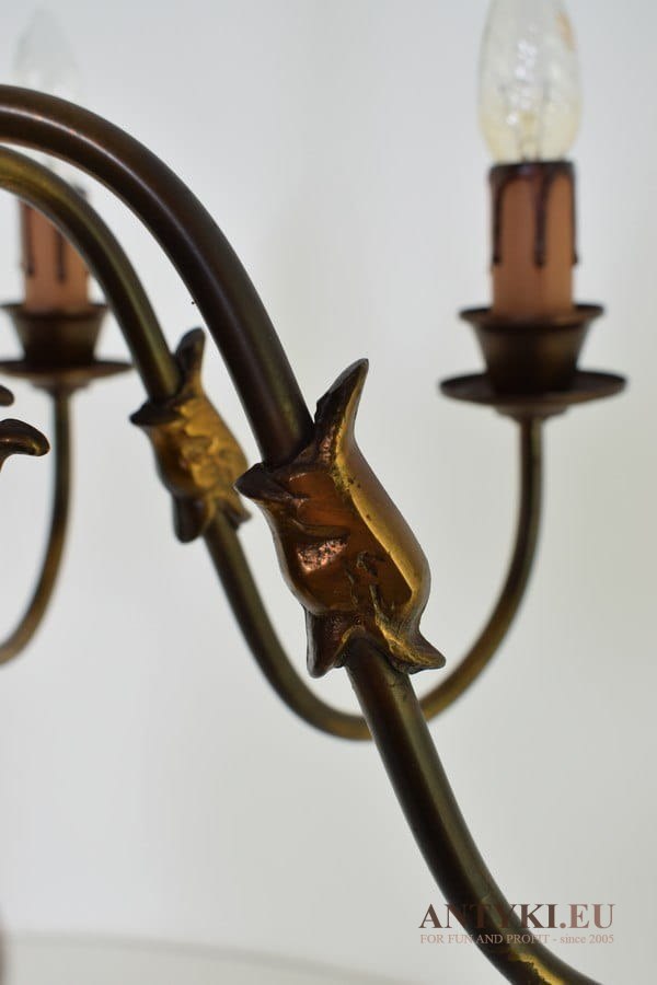 Antyk starodawny żyrandol klasyczny pająk do salonu lampa wisząca rustykalna