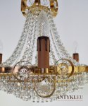 Antyk żyrandol z kryształami oświetlenie na korytarz ekskluzywnego domu stylowego