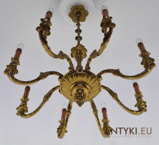 Barokowy żyrandol zabytkowy do pałacu dworu chandelier do zamku