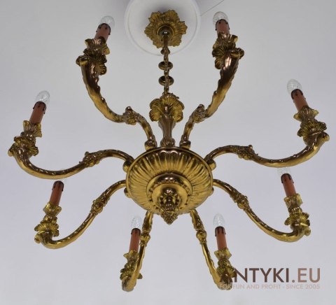 Barokowy żyrandol zabytkowy do pałacu dworu chandelier do zamku