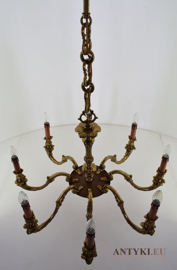 Barokowy żyrandol zabytkowy do pałacu dworu chandelier do zamku