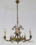 Cesarski żyrandol Empire francuski chandelier zabytkowy do salonu lub ekskluzywnego pokoju