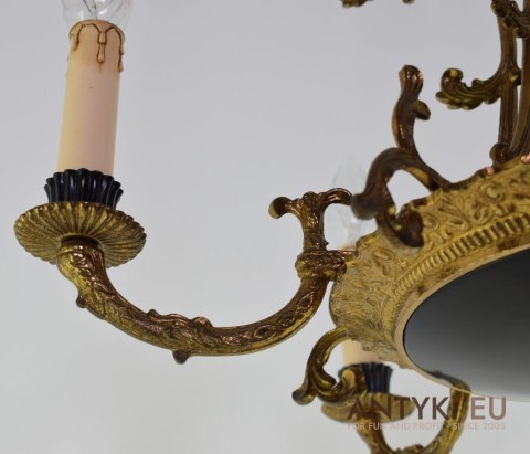 Cesarski żyrandol Empire francuski chandelier zabytkowy do salonu lub ekskluzywnego pokoju