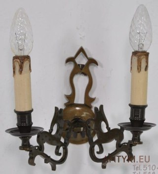 STARY KINKIET RUSTYKALNY Z BRAZU LAMPA RUSTIC