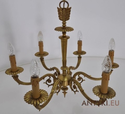 STARY duzy ZYRANDOL LAMPA EMPIRE STYL ANGIELSKI XL