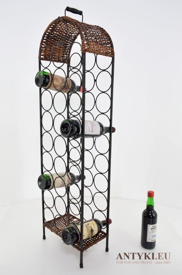 Stojak na wina retro stojaki na wino vintage rustyk szafeczka do winnicy