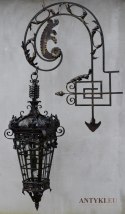 XXL! Para antycznych lampionów zamkowych. Pałacowe lampy przed zamek z Francji.