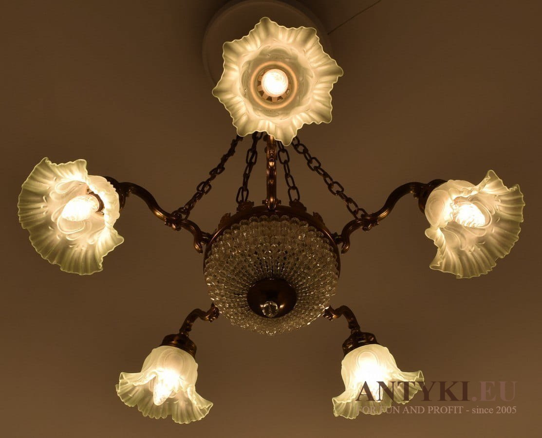 Zabytkowa lampa do salonu żyrandol ekskluzywny do biblioteki lub gabinetu chandelier