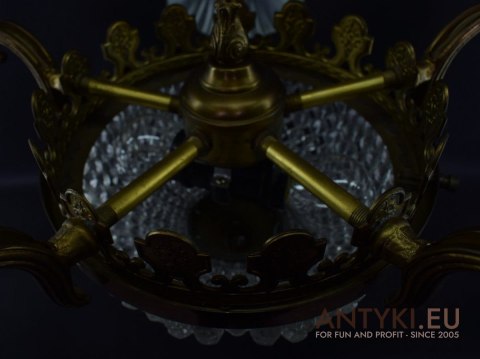 Zabytkowa lampa do salonu żyrandol ekskluzywny do biblioteki lub gabinetu chandelier