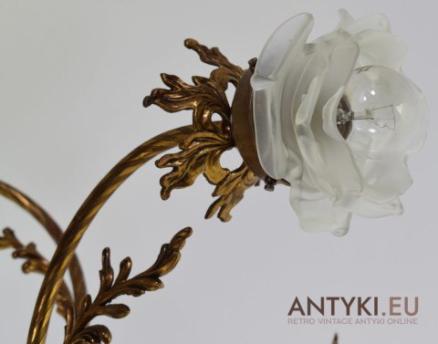 Zabytkowa lampa secesyjna żyrandol art nouveau jugendstil antyczne oświetlenie