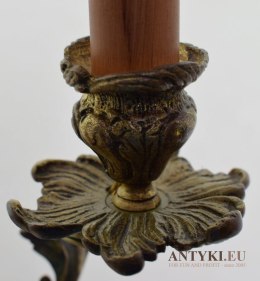 Zabytkowy kinkiet barokowy rokokowy antyk lampka ścienna muzealna