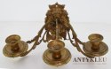 Zabytkowy świecznik antyk z lat 1850 świeczniki empire / ludwik xv