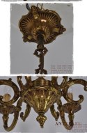 Zabytkowy żyrandol do zamku pałacu. Chandelier barokowy rokokowy. Antyki salonowe