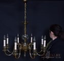 Szkalny żyrandol 8 ramienny. Bohemia chandelier.