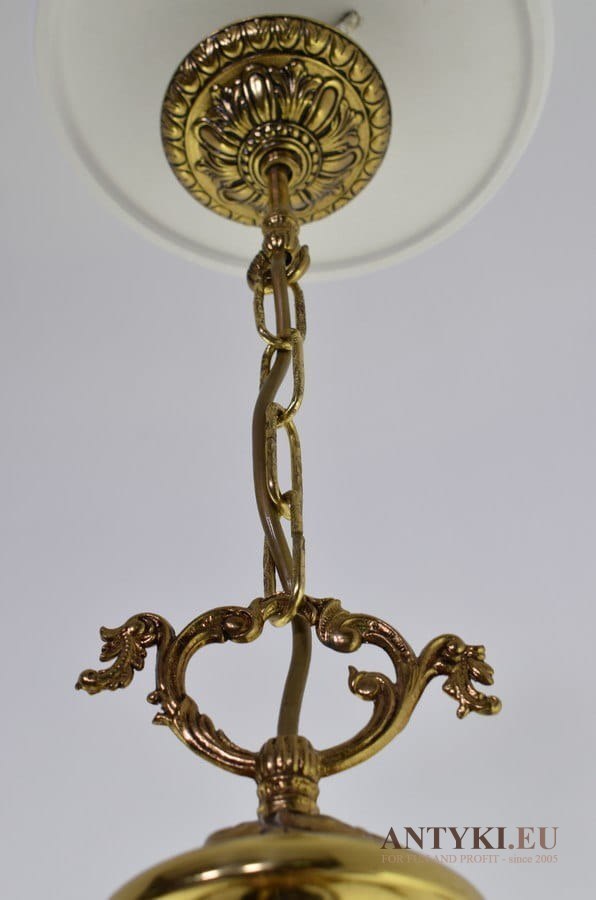 Złoty żyrandol pałacowy ekskluzywny chandelier mosiężny do dworu salonu antyki