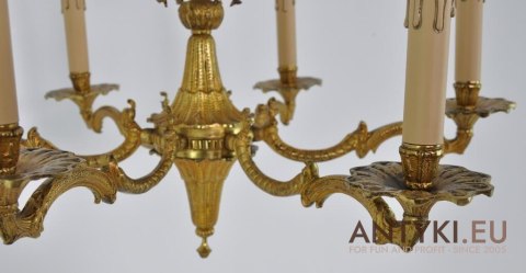 Żyrandol Louis XV. Paris style. Styl francuski paryski antyk.