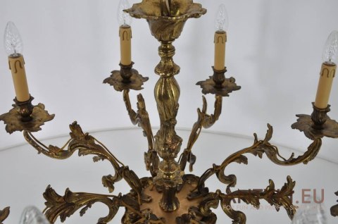 Żyrandol barokowy pałacowy. Antyk. Luksusowy chandelier do zamku pałacu. Barok rokoko.