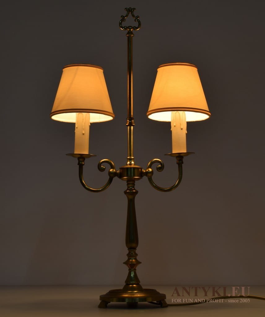 Stara lampka stołowa w stylu Empire