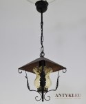Lampa wisząca do ganku w rustykalnym stylu