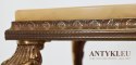 Mosiężny barokowy stolik z onyksem