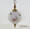 Szklana kula lampa wisząca w stylu vintage