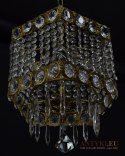 Zabytkowa kryształowa lampa wisząca Swarovski