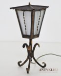 Mała lampa rustykalna na stolik