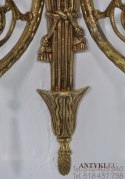 Duży złoty kinkiet barok rokoko stare złoto antyk