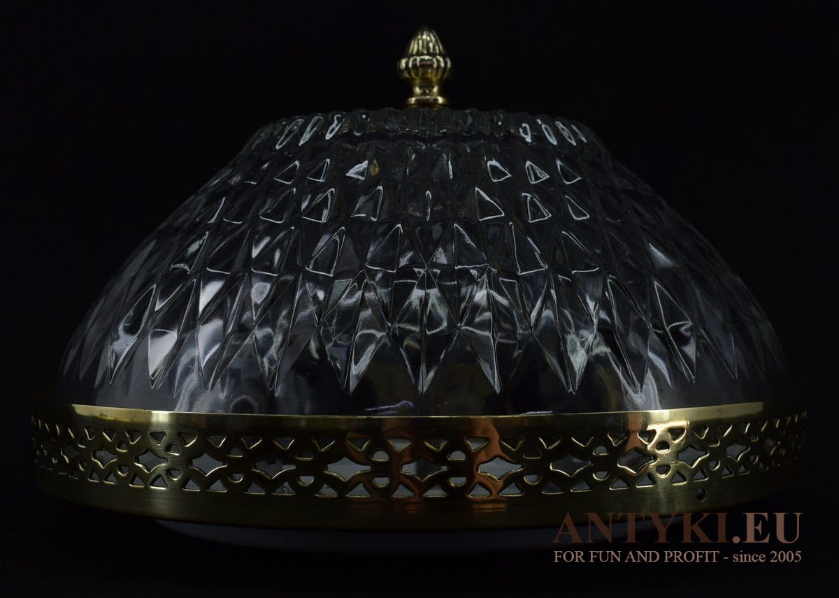 Diamentowy plafon pałacowy antyk kryształowa lampa sufitowa okrągla do zamku (nr.122)