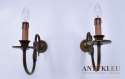 Duże kinkiety do dworu lampy zabytkowe na ściane dworskie antyki