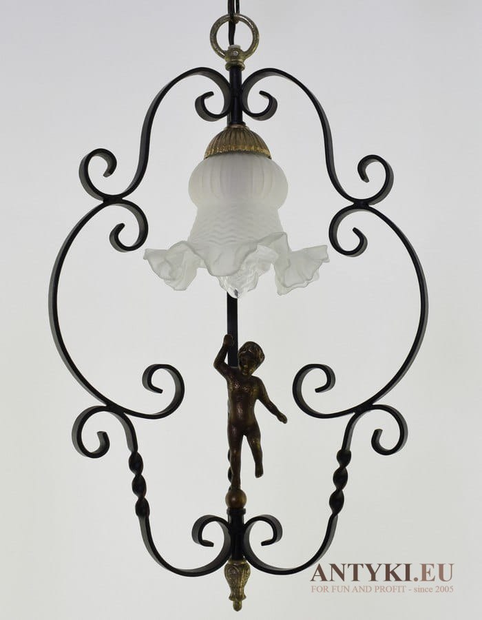 Dworkowa lampa sufitowa do ganku holu lampka do wiatrołapu rustykalne oświetlenie