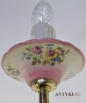 Mały różowy żyrandol do ganku, holu, wiatrołapu. Lampy retro, vintage, cottagecore.