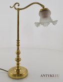 lampa mosiężna na stolik