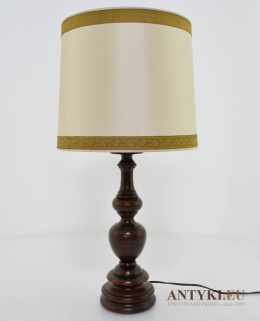 XL! Duża lampa stołowa z abażurem w eleganckim stylu gabinetowym.