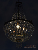 lampa vintage kryształowa grucha