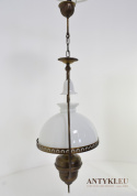 cottagecore mosiężna lampa wisząca w stylu
