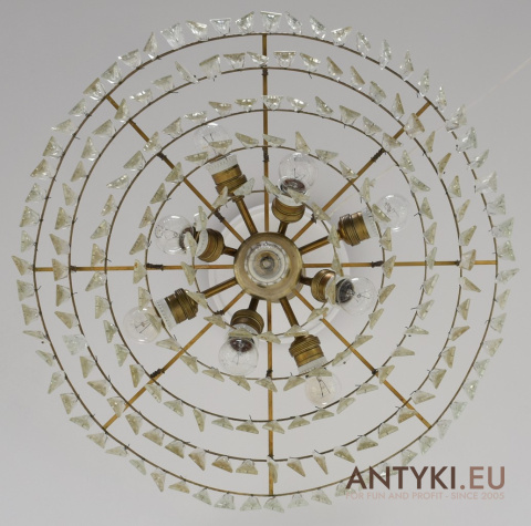 żyrandol art deco z antykwariatu