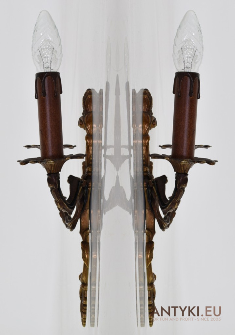 barokowe lampy ścienne antyki