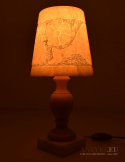 retro alabastrowa lampa
