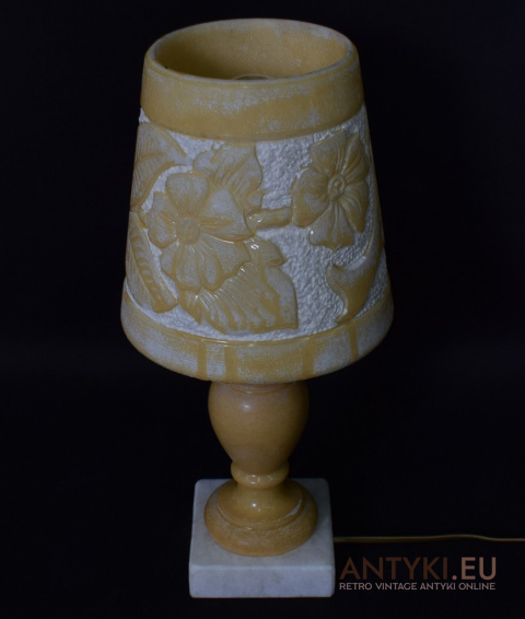 alabastrowa lampa vintage alabastrowa lampa vintage
