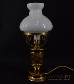 Lampa stołowa vintage - włoskiej manufaktury Florentine. Lampy antyki.